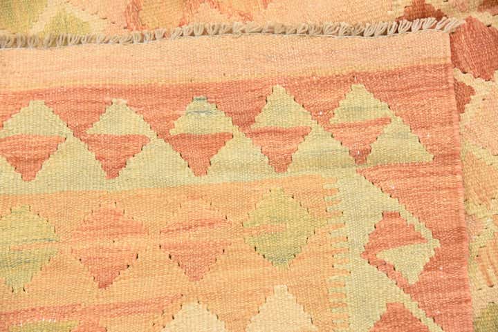 4' 9 x 6' 10 Hand Woven Kilim Waziri Wool Rug