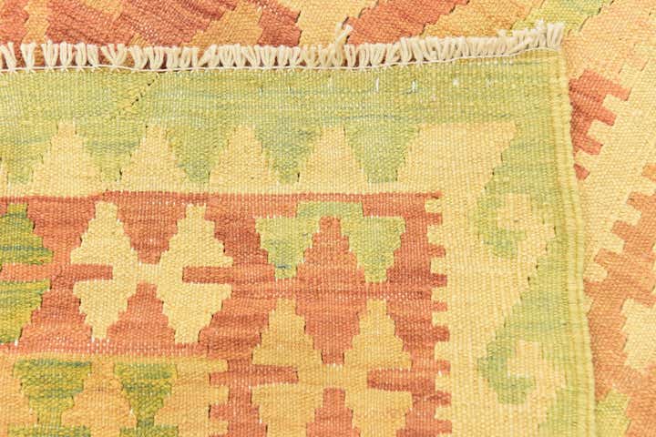 4' 10 x 6' 6 Hand Woven Kilim Waziri Wool Rug