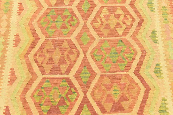 4' 10 x 6' 6 Hand Woven Kilim Waziri Wool Rug