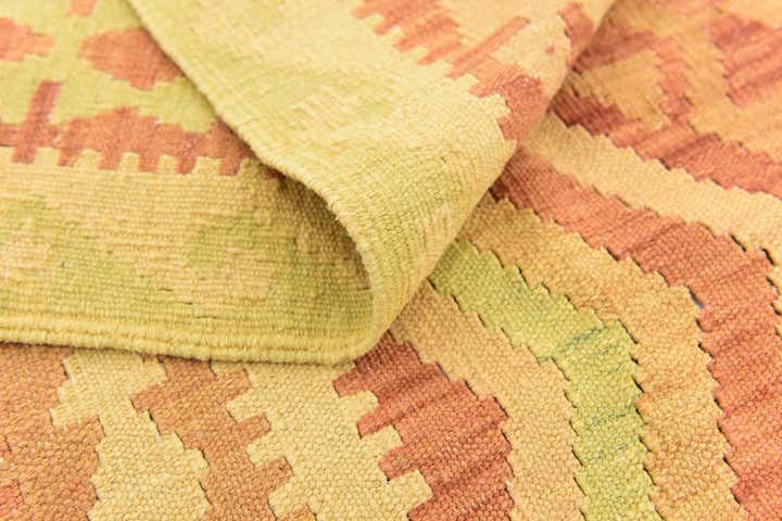 4' 10 x 6' 6 Hand Woven Kilim Waziri Wool Rug
