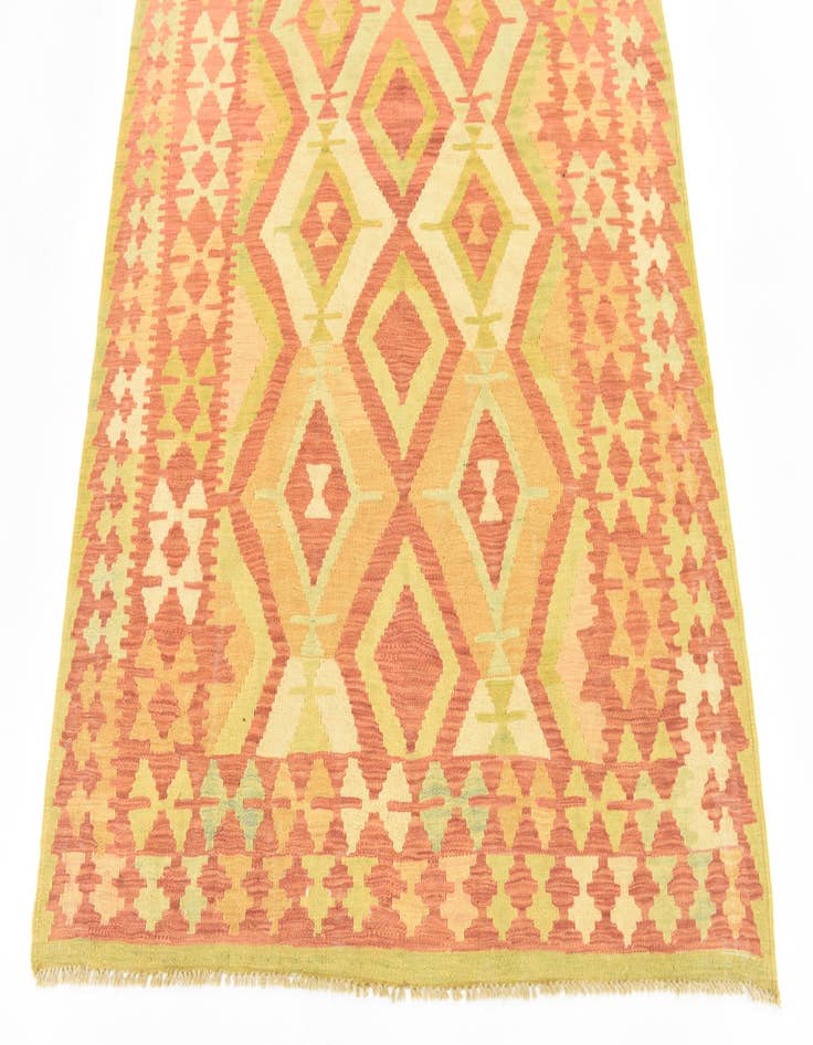 Detail image of 4' 7 x 6' 6  Hand Woven Kilim Waziri Wool Rug