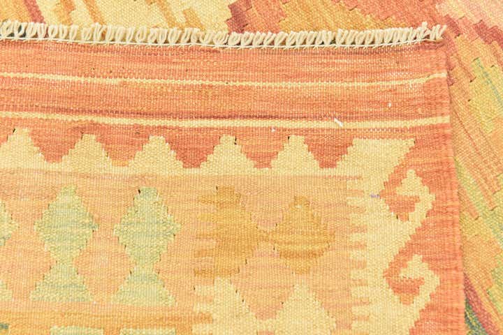 4' 10 x 6' 9 Hand Woven Kilim Waziri Wool Rug