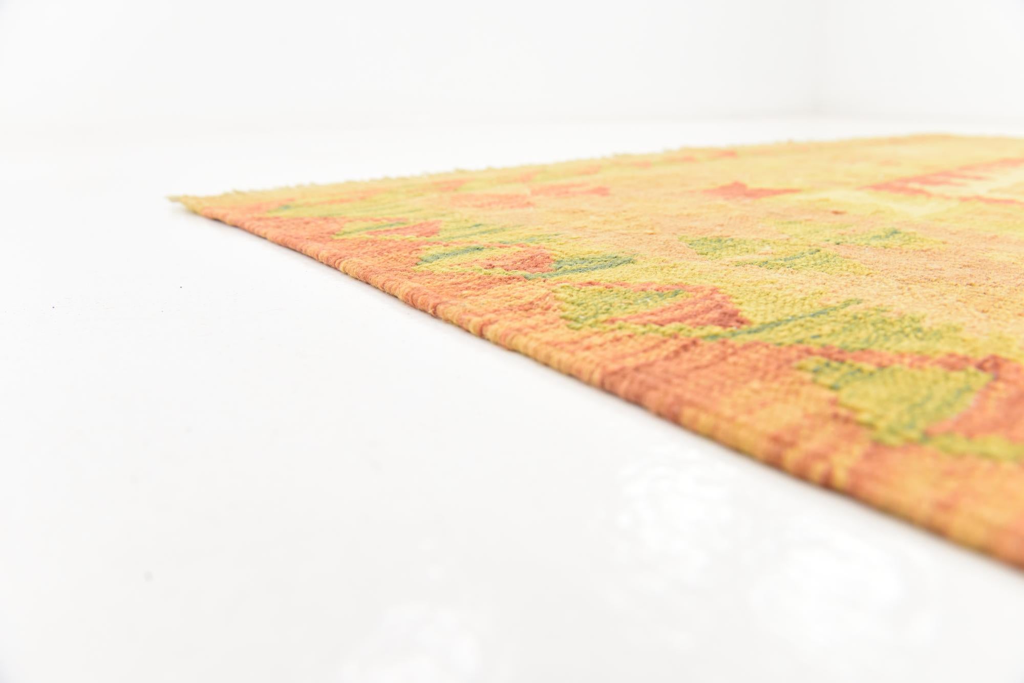 4' 10 x 6' 9 Hand Woven Kilim Waziri Wool Rug