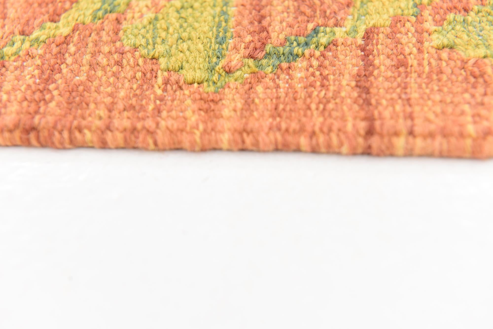 4' 10 x 6' 9 Hand Woven Kilim Waziri Wool Rug