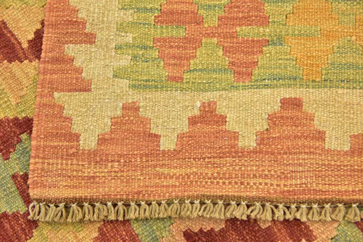 3' 5 x 5' Hand Woven Kilim Waziri Wool Rug