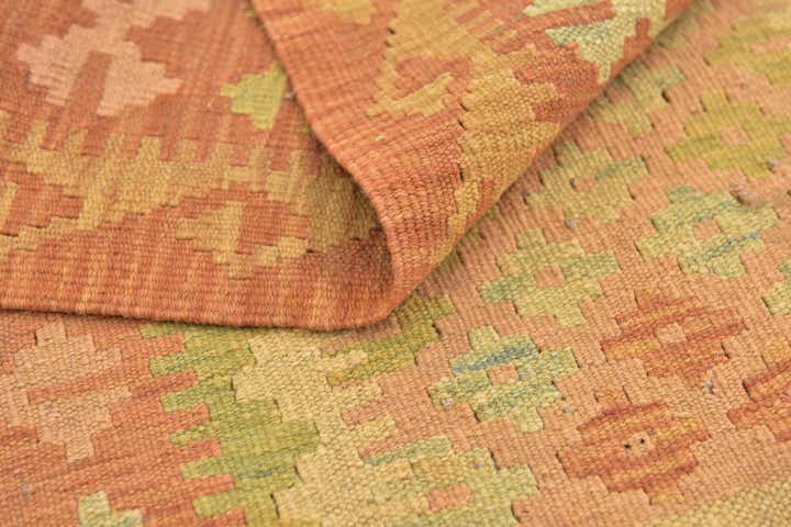 2' 7 x 4' 3 Hand Woven Kilim Waziri Wool Rug
