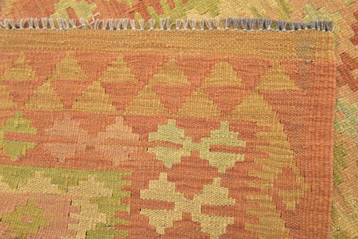 2' 7 x 4' 3 Hand Woven Kilim Waziri Wool Rug