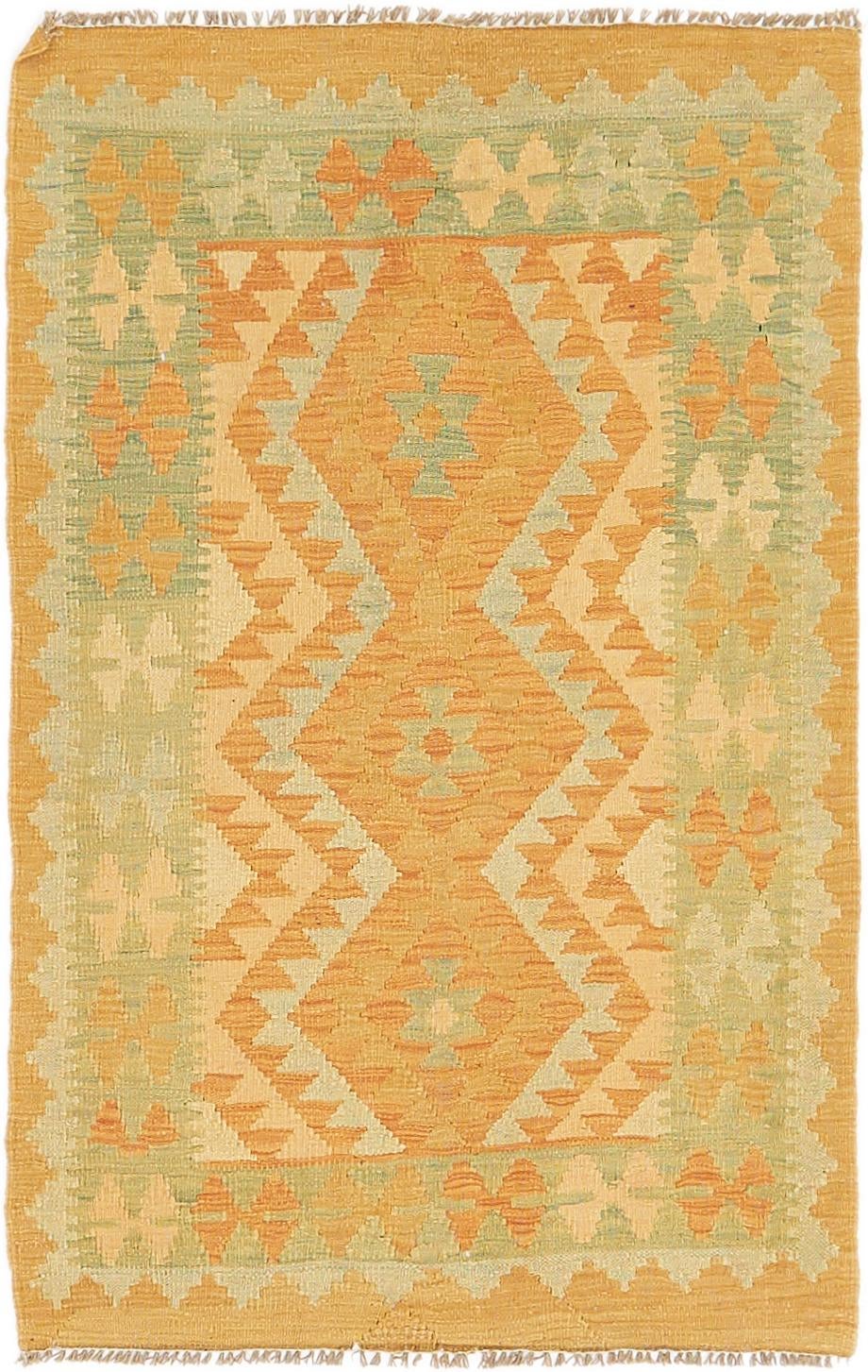 2' 8 x 4' 3 Hand Woven Kilim Waziri Wool Rug