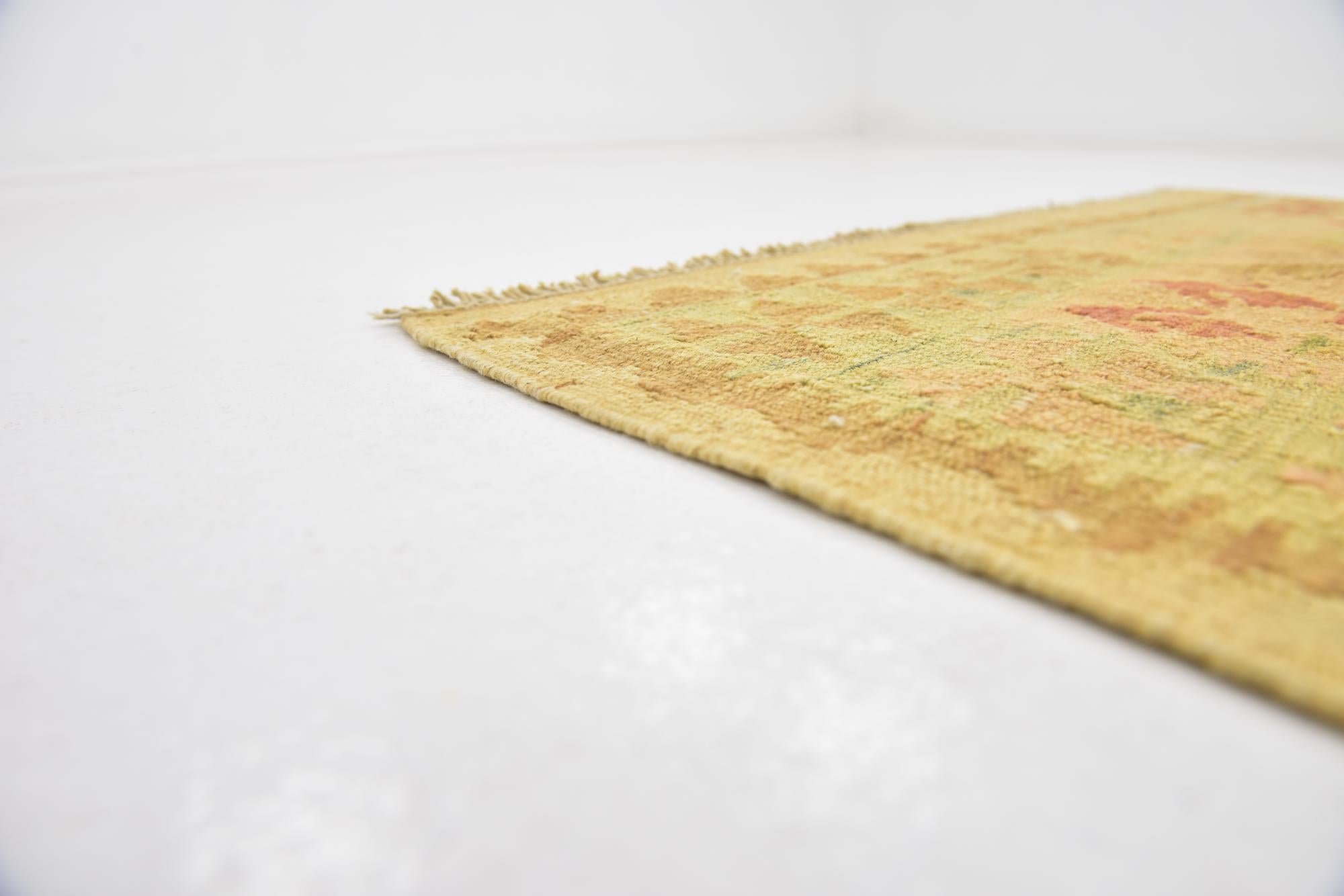 2' 8 x 4' Hand Woven Kilim Waziri Wool Rug