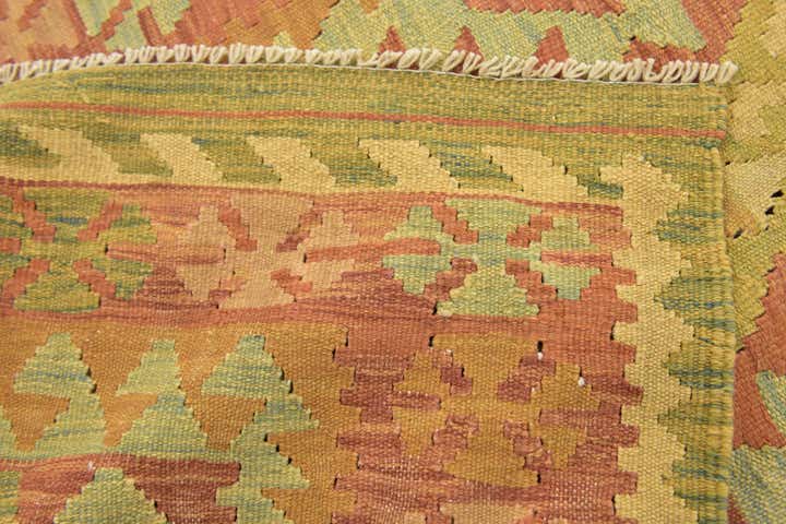 2' 6 x 4' 6 Hand Woven Kilim Waziri Wool Rug