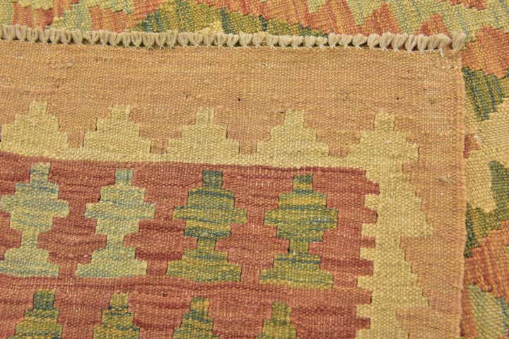 2' 10 x 4' 5 Hand Woven Kilim Waziri Wool Rug