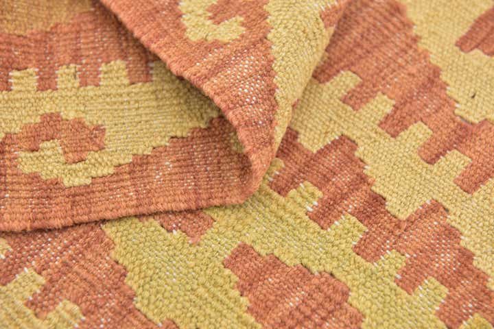 2' 5 x 4' 2 Hand Woven Kilim Waziri Wool Rug