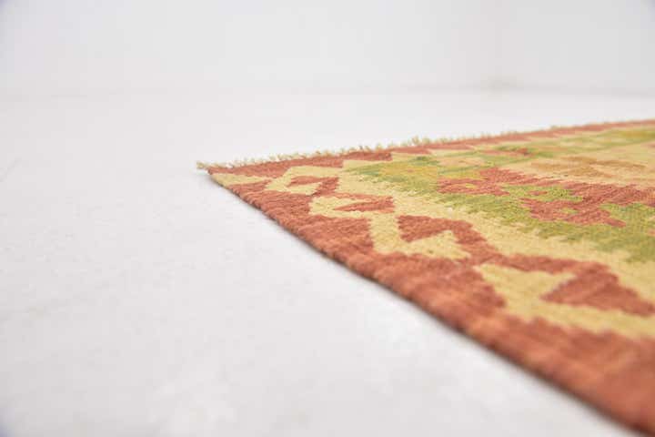 90cm x 145cm Handgewebt Kilim Waziri Wolle Teppich