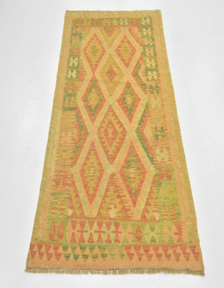 Detail image of 3' 3 x 5' 2  Hand Woven Kilim Waziri Wool Rug