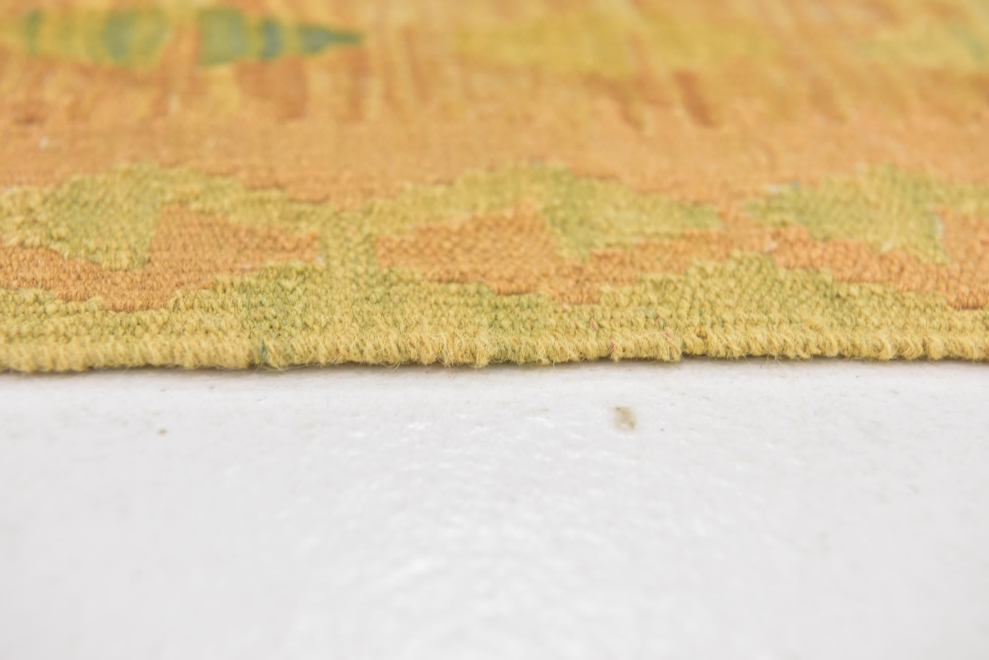 3' 3 x 5' 2 Hand Woven Kilim Waziri Wool Rug