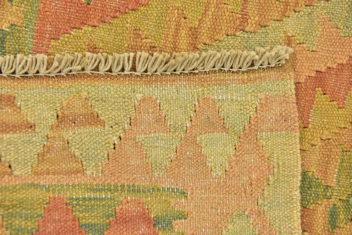 3' 3 x 5' 2 Hand Woven Kilim Waziri Wool Rug