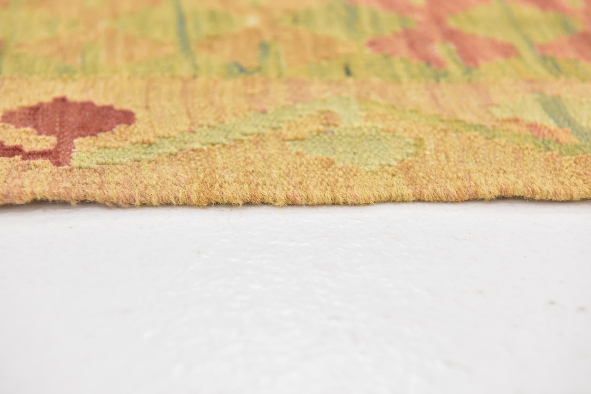 3' 3 x 5' Hand Woven Kilim Waziri Wool Rug