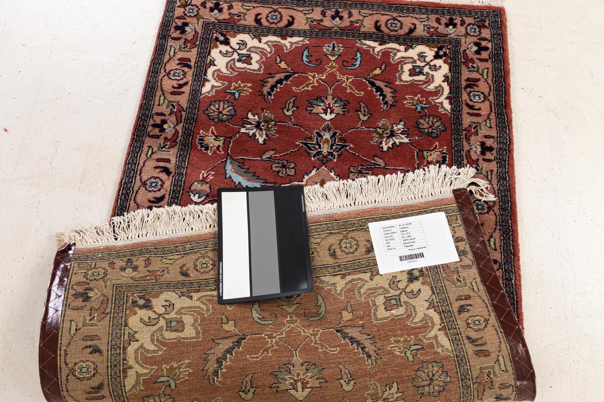 3' 2 x 5' 3 Hand Knotted Lahour Wool Rug