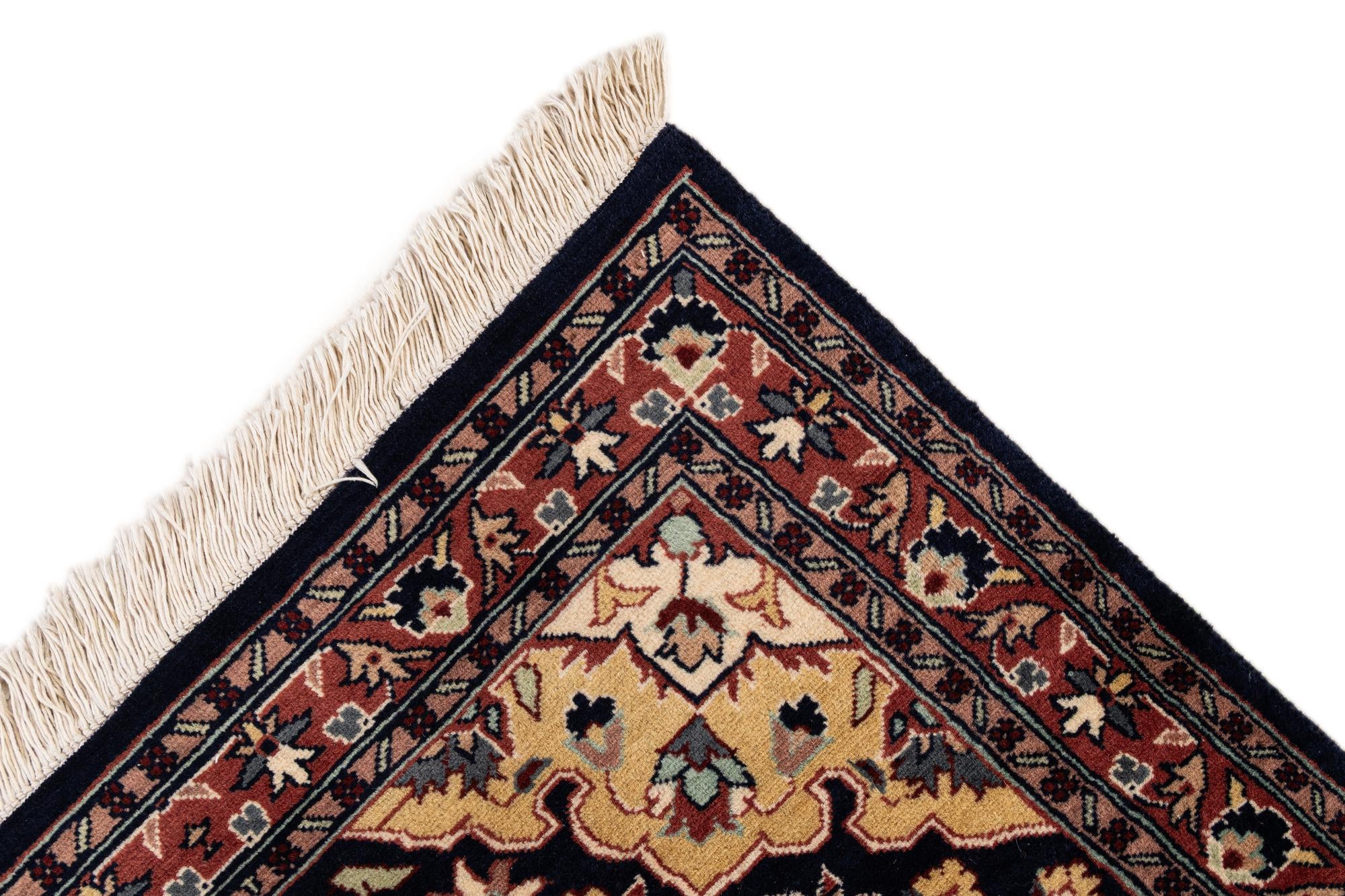 3' 1 x 5' 1 Hand Knotted Lahour Wool Rug