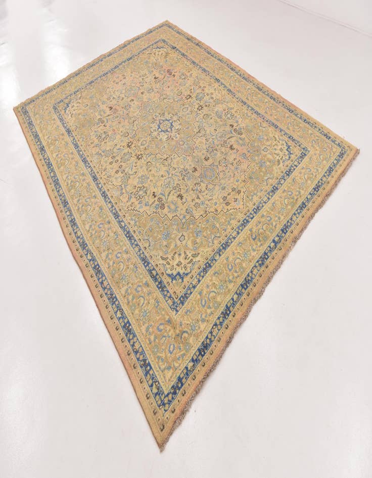 Detail image of 9' 7 x 12' 5 Hand Knotted Mahal Persian Wool Rug