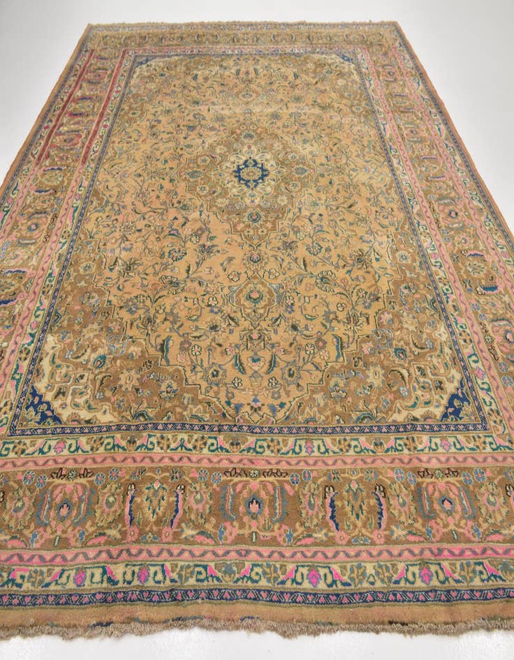 Detail image of 9' 10 x 13' Hand Knotted Mahal Persian Wool Rug