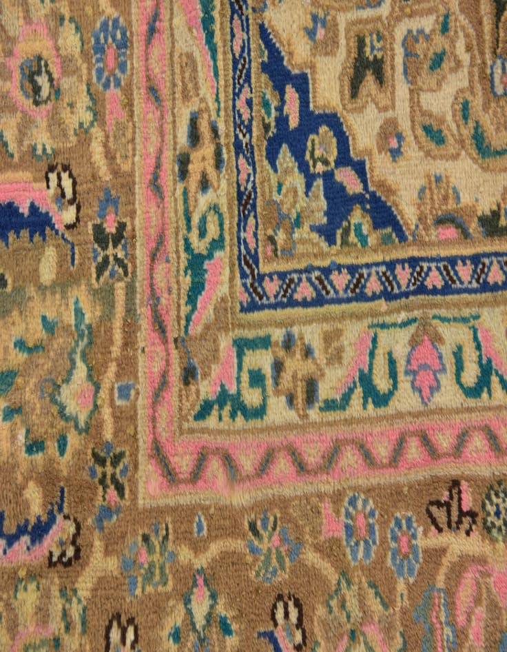 Detail image of 9' 10 x 13' Hand Knotted Mahal Persian Wool Rug