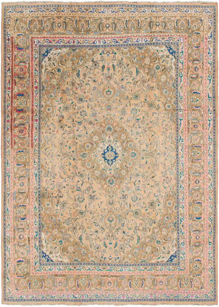 9' 10 x 13' Hand Knotted Mahal Persian Wool Rug