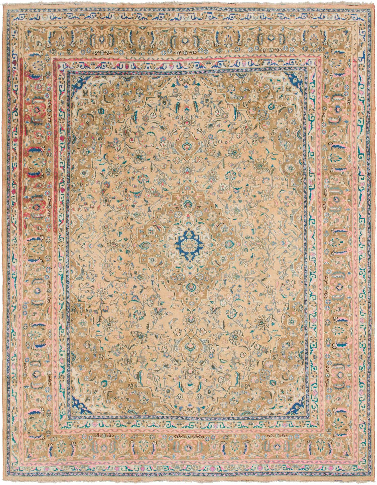 9' 10 x 13' Hand Knotted Mahal Persian Wool Rug