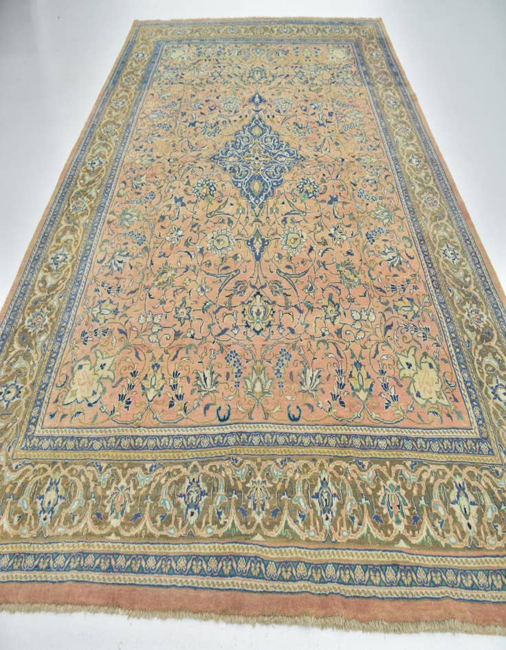 Detail image of 9' 9 x 12' 9 Hand Knotted Mahal Persian Wool Rug