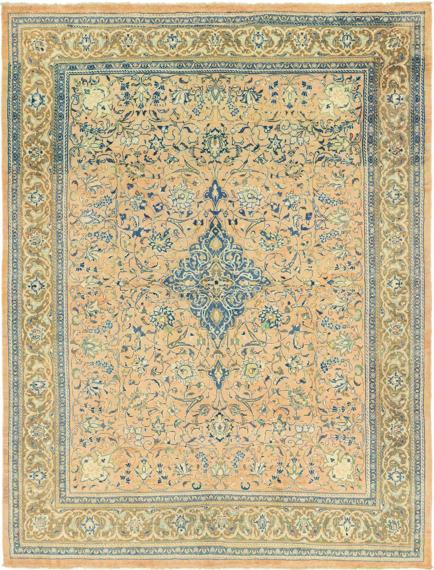 9' 9 x 12' 9 Hand Knotted Mahal Persian Wool Rug