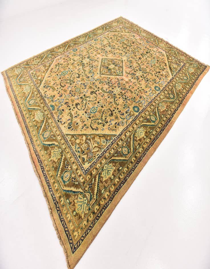 Detail image of 10' x 13' Hand Knotted Mahal Persian Wool Rug