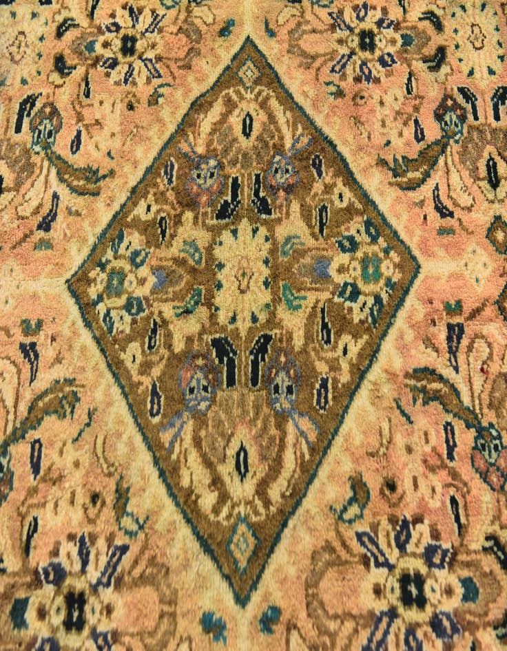 Detail image of 10' x 13' Hand Knotted Mahal Persian Wool Rug