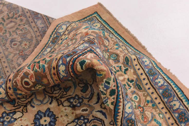 Detail image of 9' 6 x 13' Hand Knotted Mahal Persian Wool Rug