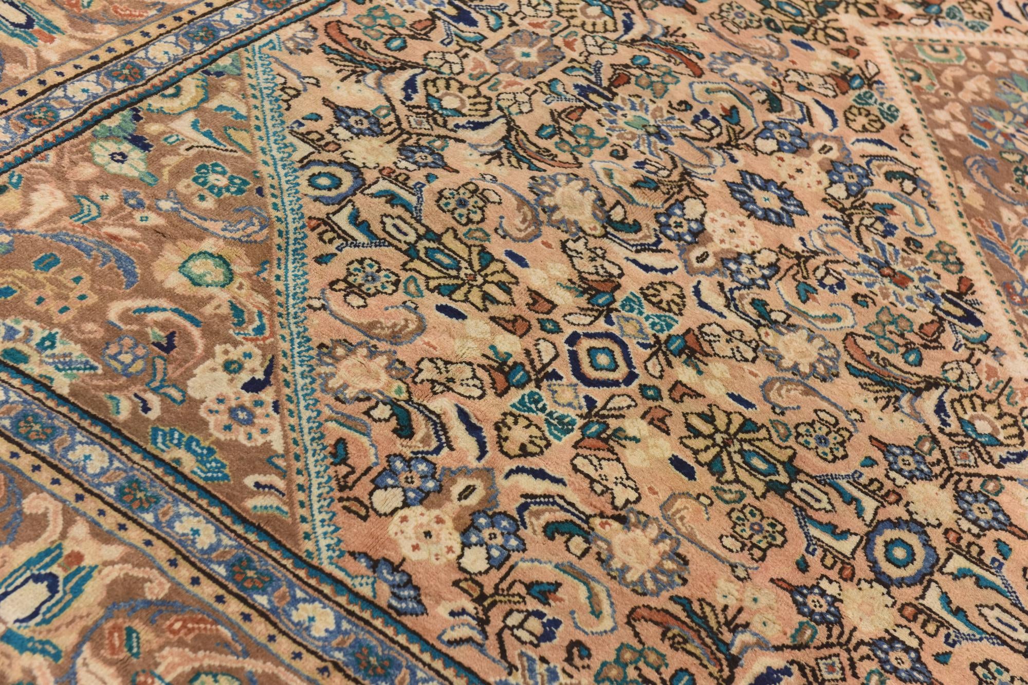 9' 6 x 13' Hand Knotted Mahal Persian Wool Rug