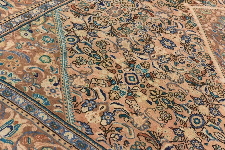 Detail image of 9' 6 x 13' Hand Knotted Mahal Persian Wool Rug