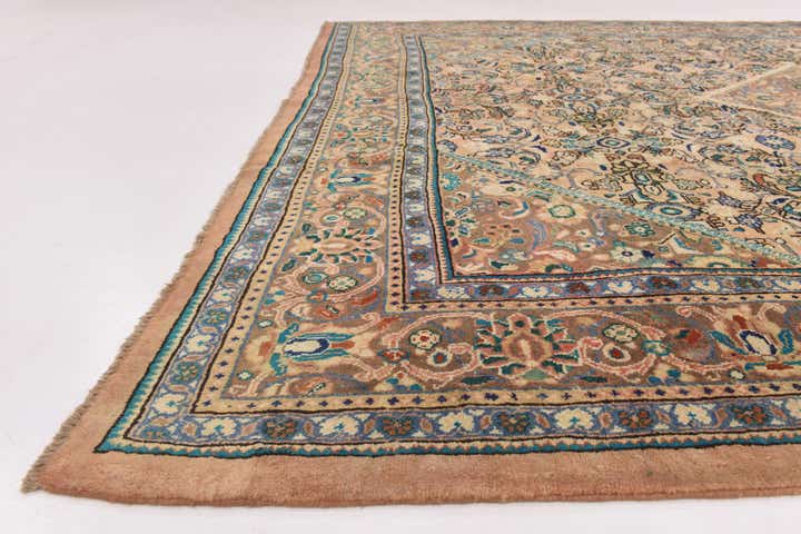9' 6 x 13' Hand Knotted Mahal Persian Wool Rug