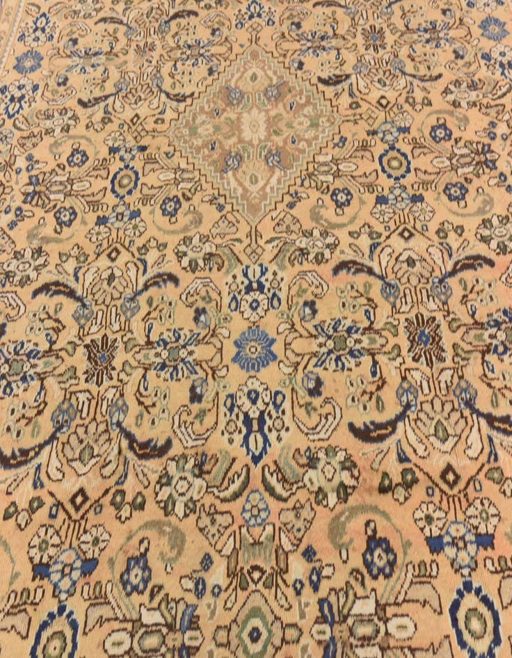 Detail image of 10' x 13'  Hand Knotted Mahal Persian Wool Rug
