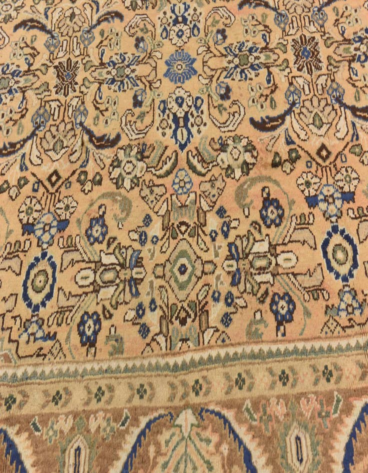 Detail image of 10' x 13'  Hand Knotted Mahal Persian Wool Rug