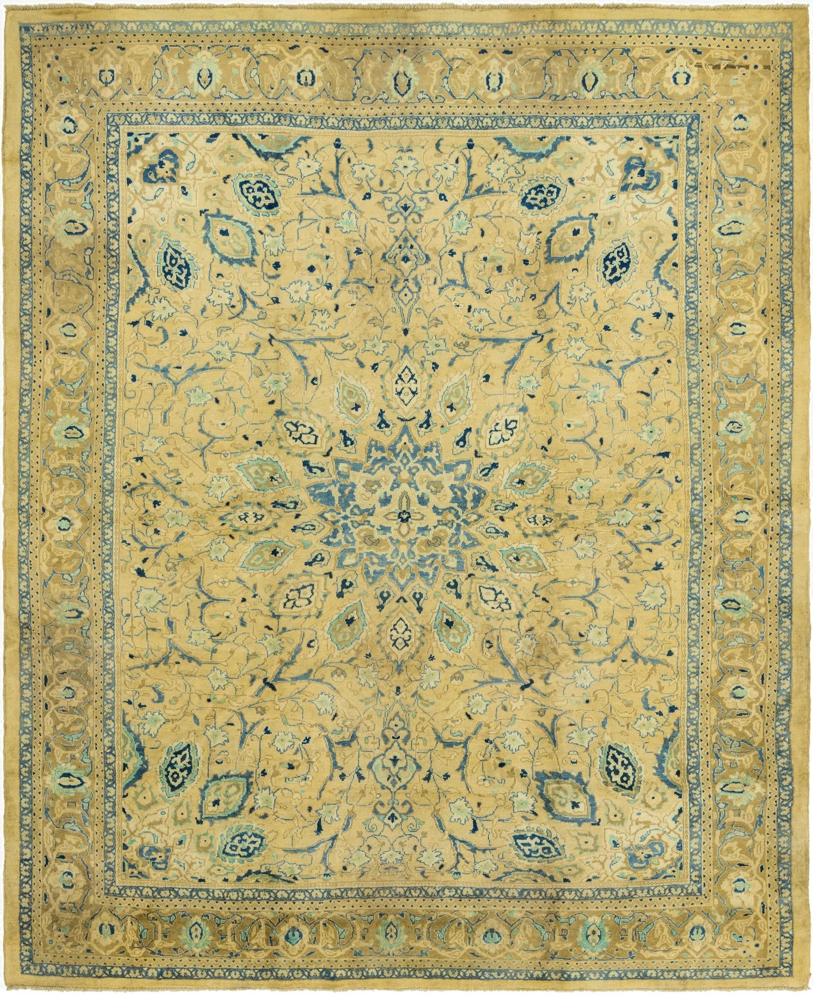 10' 2 x 12' 7  Hand Knotted Mahal Persian Wool Rug
