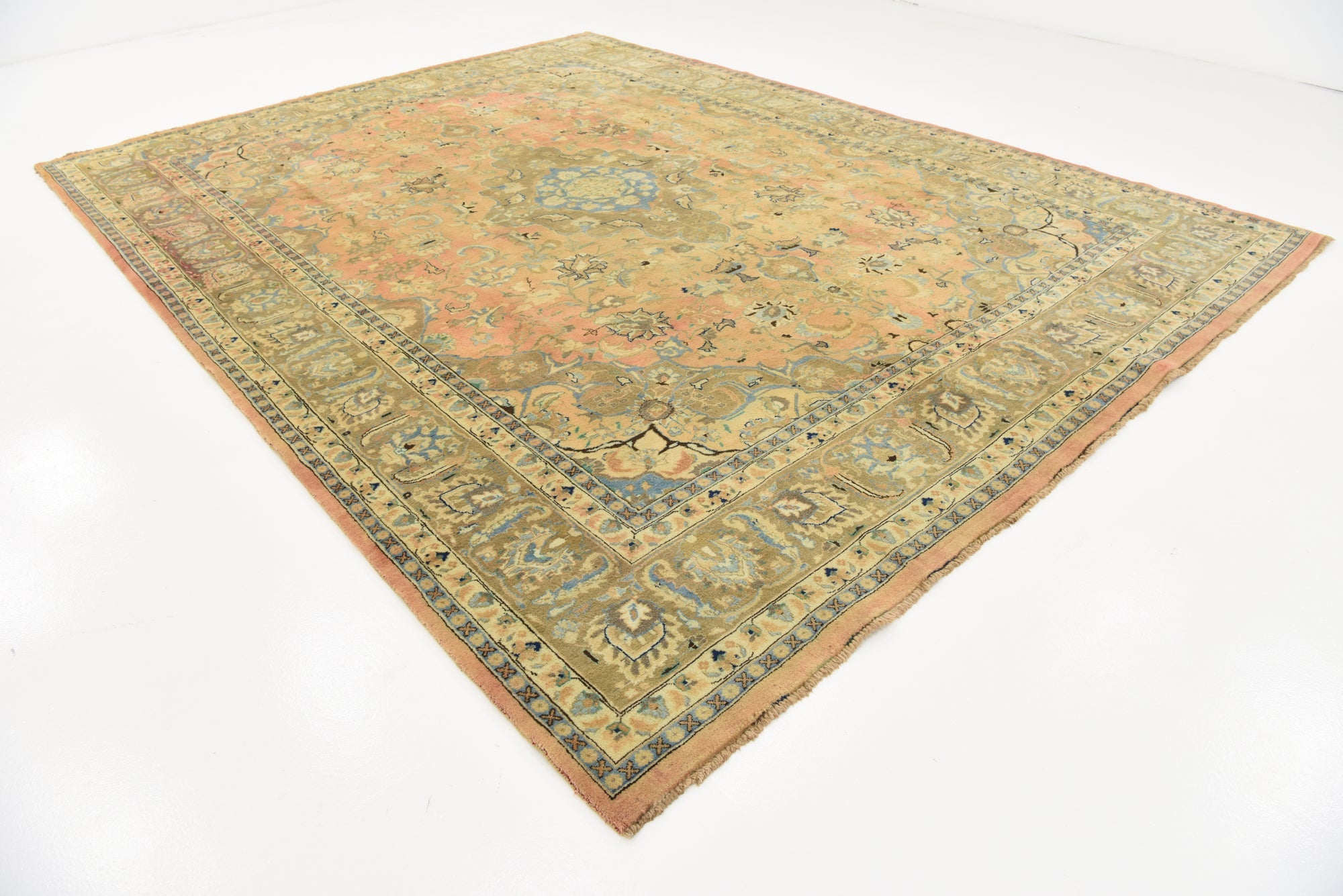 295cm x 400cm anudado a mano Mashad Alfombra Persa Lana
