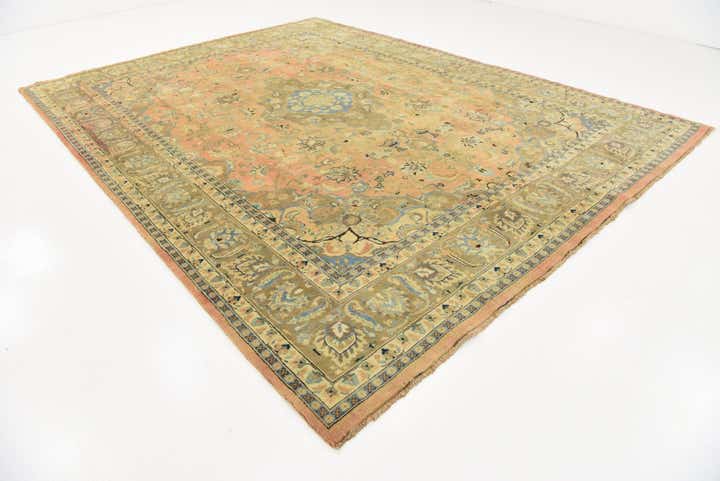 295cm x 400cm anudado a mano Mashad Alfombra Persa Lana