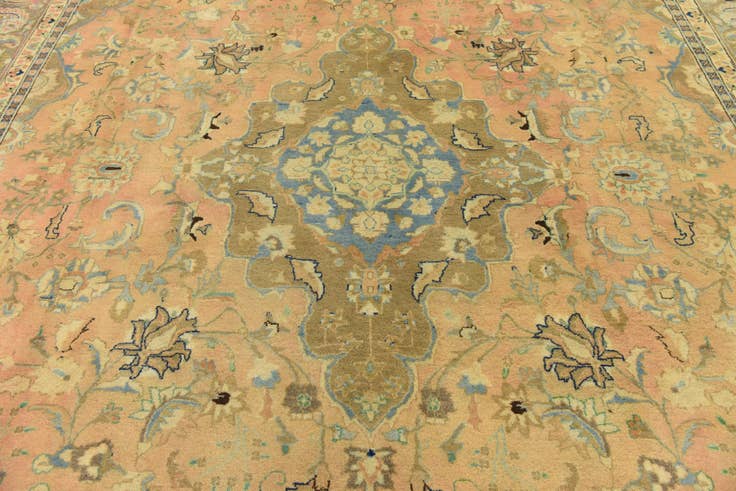 Detail image of 295cm x 400cm anudado a mano Mashad Alfombra Persa Lana