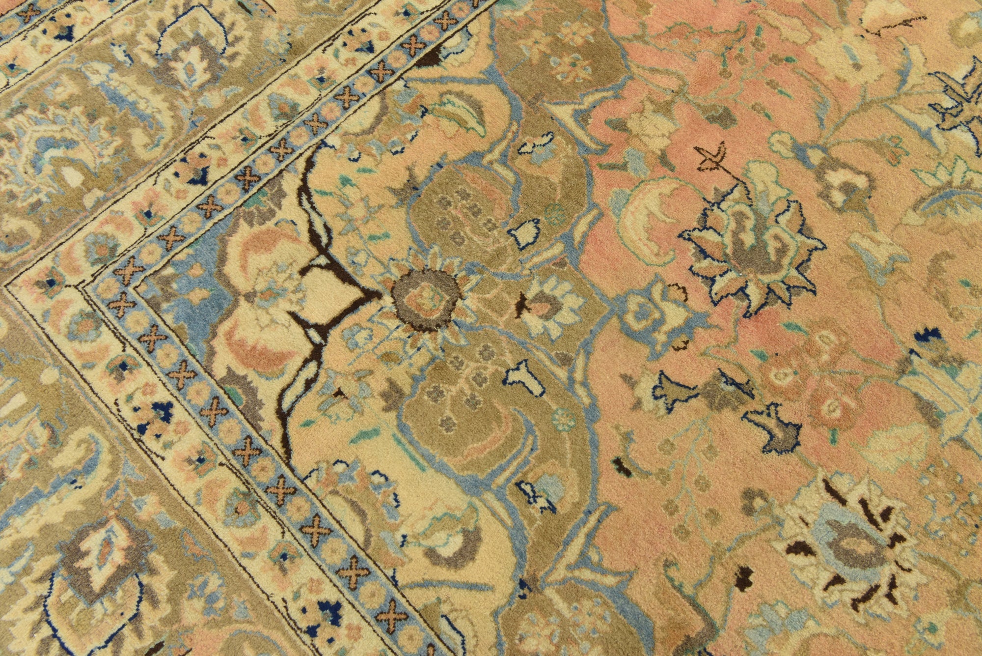 295cm x 400cm anudado a mano Mashad Alfombra Persa Lana