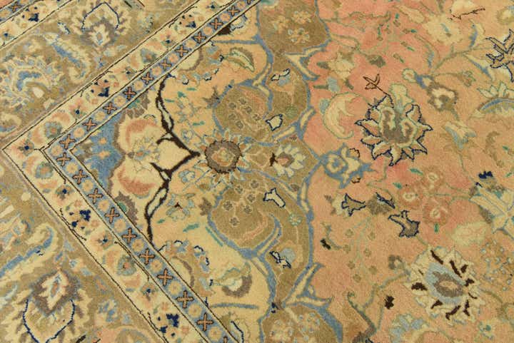 295cm x 400cm anudado a mano Mashad Alfombra Persa Lana
