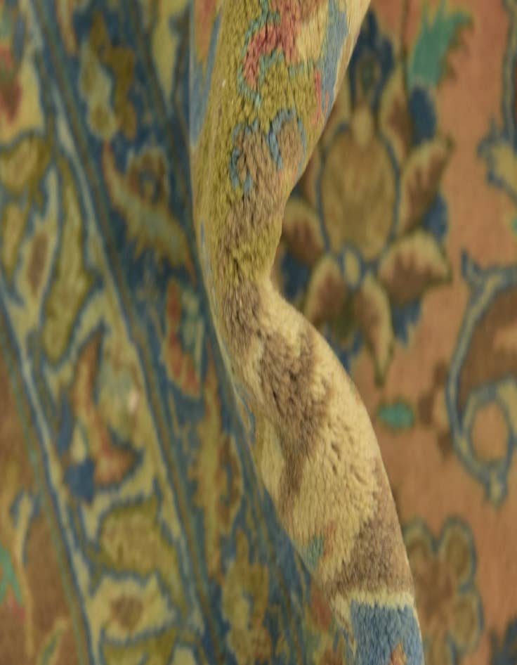 Detail image of 9' 6 x 13' 5  Hand Knotted Mashad Persian Wool Rug