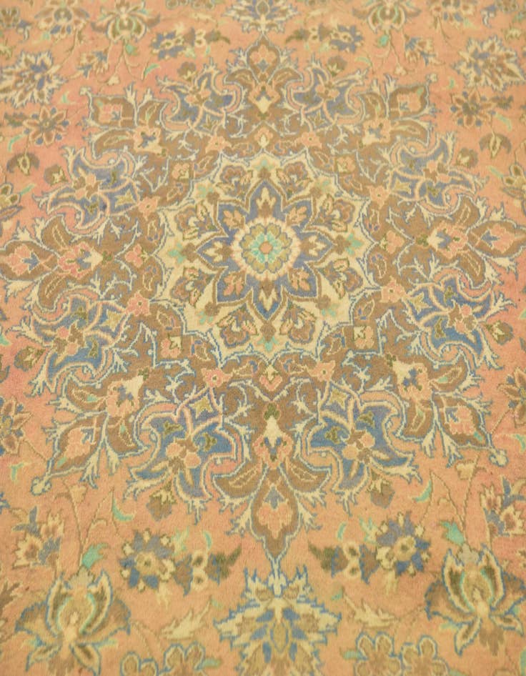 Detail image of 9' 6 x 13' 5  Hand Knotted Mashad Persian Wool Rug