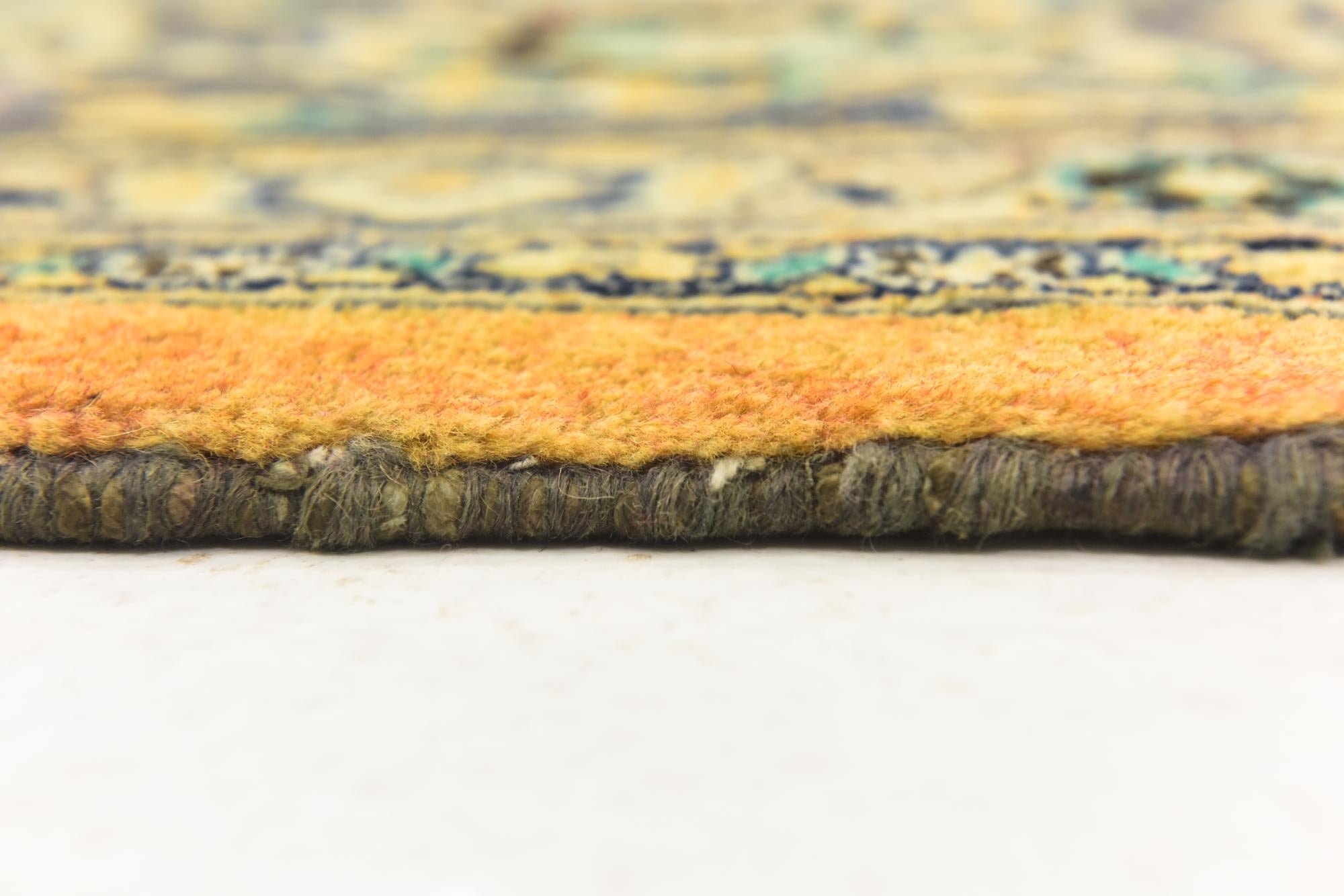 9' 8 x 13' Hand Knotted Mashad Persian Wool Rug
