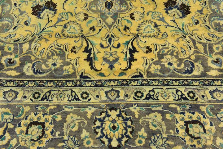 9' 8 x 13' Hand Knotted Mashad Persian Wool Rug