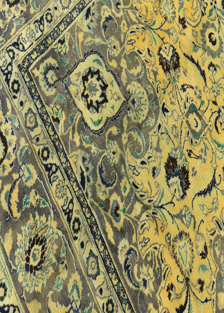 9' 8 x 13' Hand Knotted Mashad Persian Wool Rug