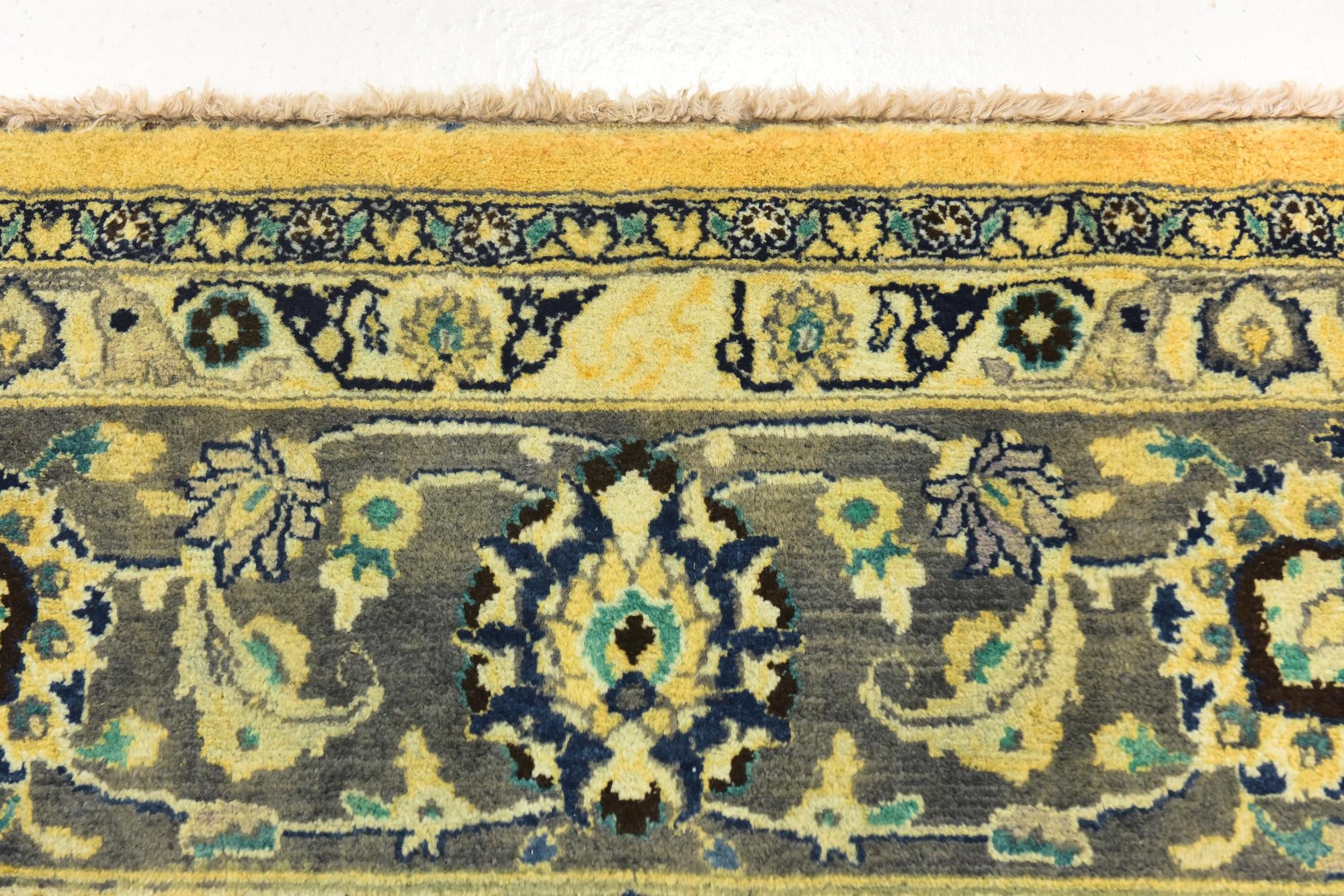 9' 8 x 13' Hand Knotted Mashad Persian Wool Rug